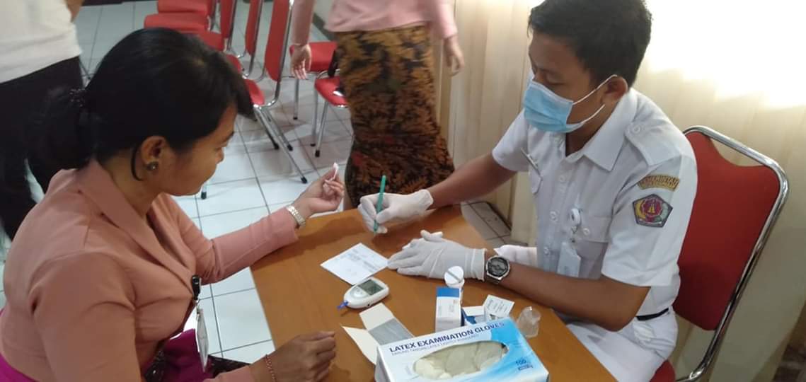 Skrining PTM di Instansi Dinas Perumahan kawasan Pemukiman dan pertanahan Kota Denpasar