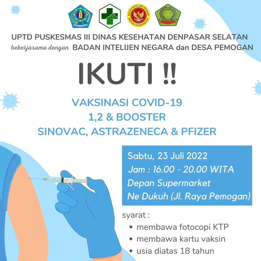 IKUTI! VAKSINASI COVID-19 1, 2 DAN BOOSTER