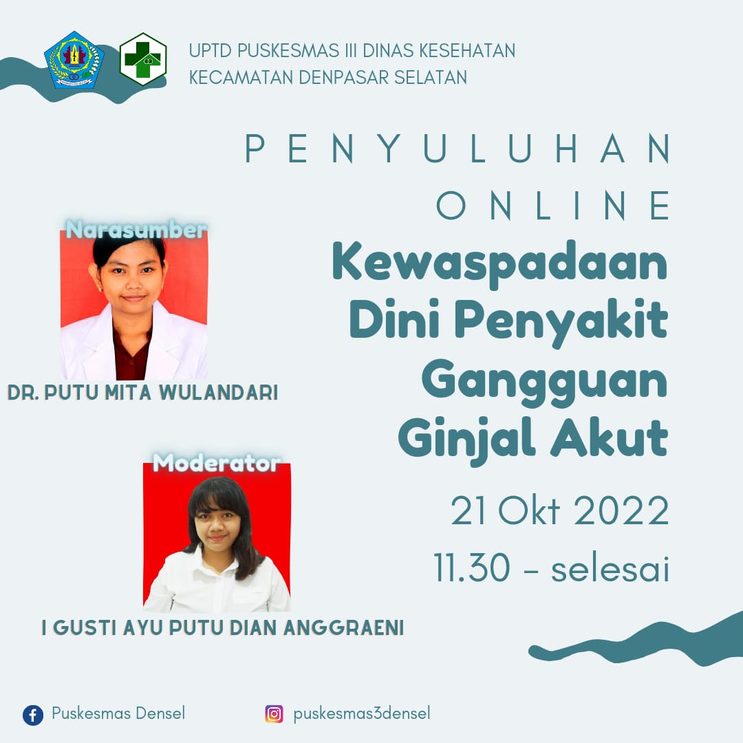 Penyuluhan Online Kewaspadaan Dini Penyakit Gangguan Ginjal Akut
