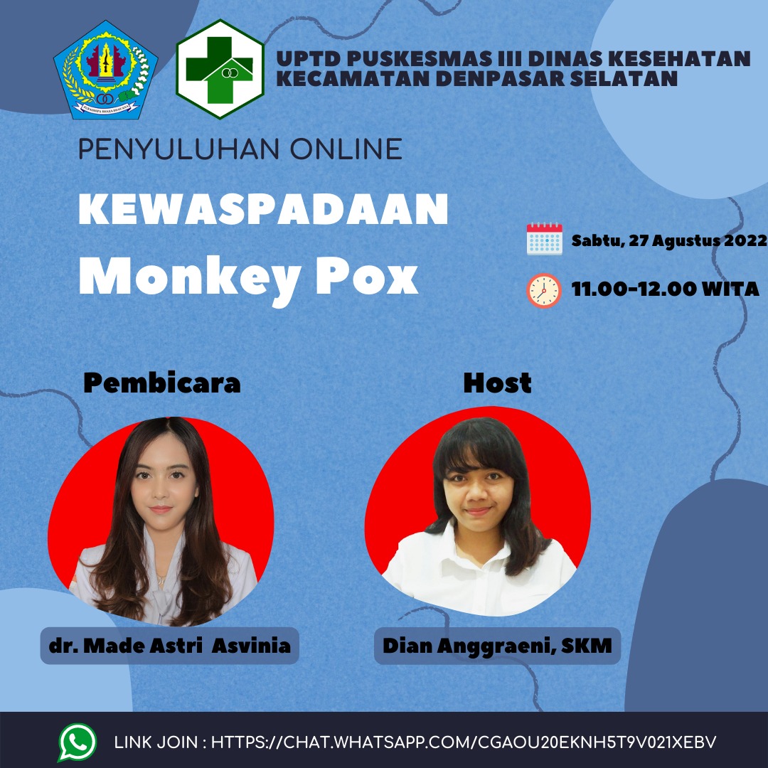 PENYULUHAN KEWASPADAAN MONKEY POX ( CACAR MONYET )