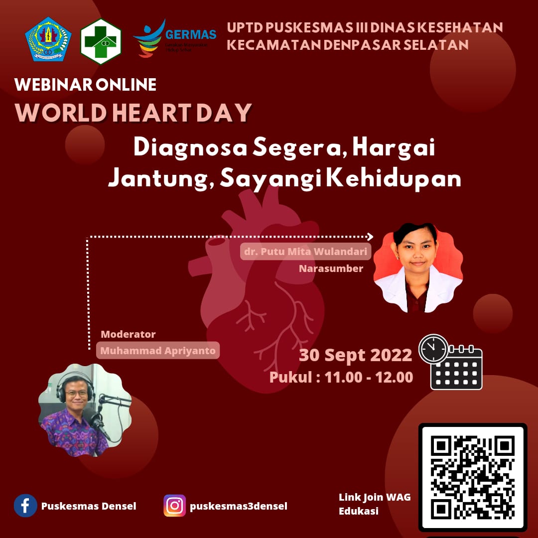 WEBINAR ONLINE "DIAGNOSA SEGERA, HARGAI JANTUNG, SAYANGI KEHIDUPAN"