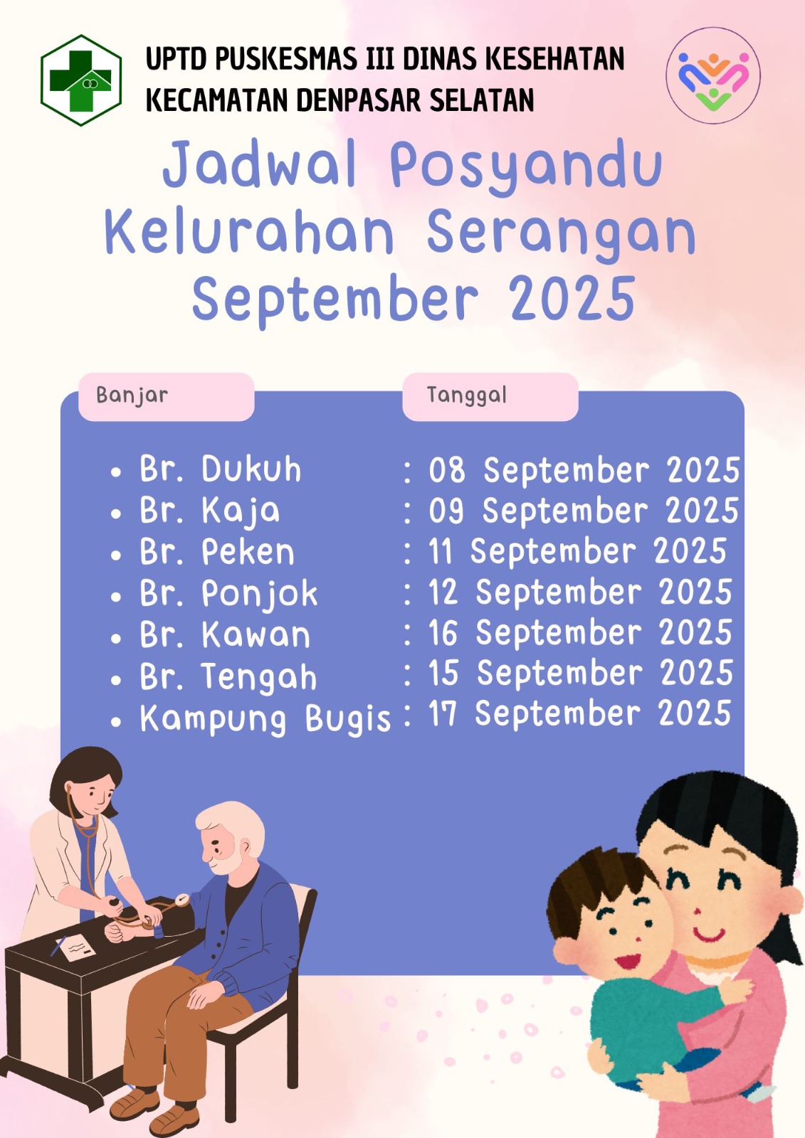 JADWAL POSYANDU SEPTEMBER 2025
