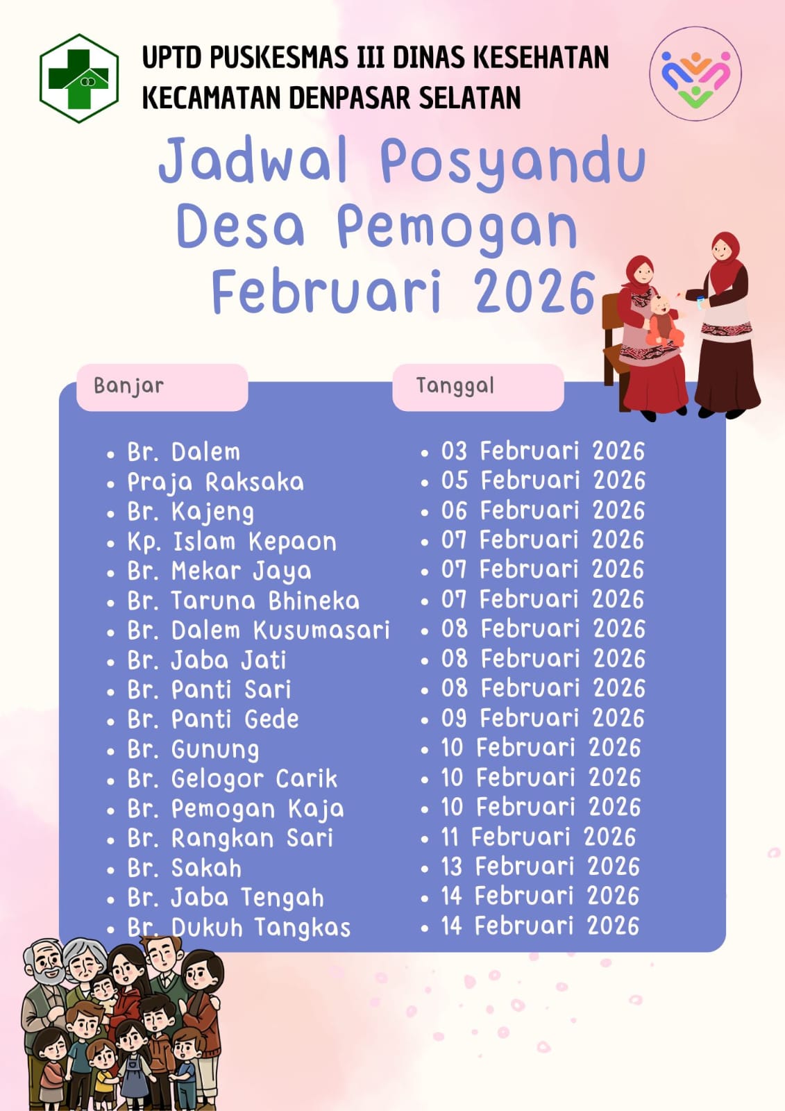 JADWAL POSYANDU FEBRUARI 2026