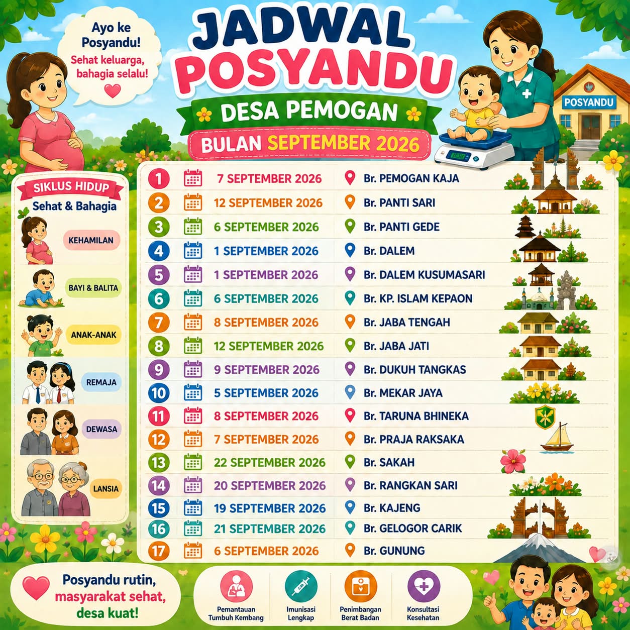 POSYANDU BULAN SEPTEMBER 2026
